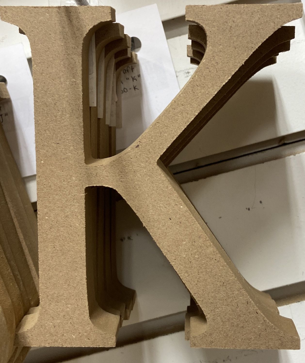 MultiCraft: Pressboard Letters - K