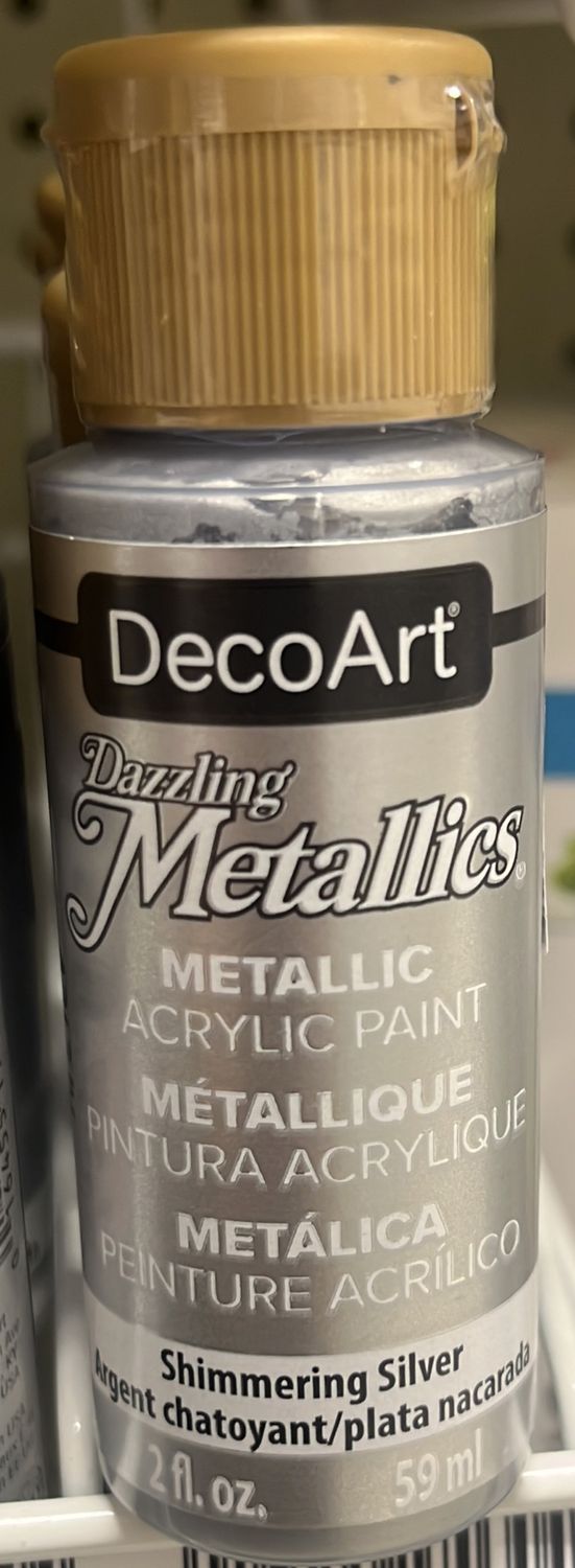 Dazzling Metalics: Metallic Acrylic Paint (Shimmering Silver DAO70