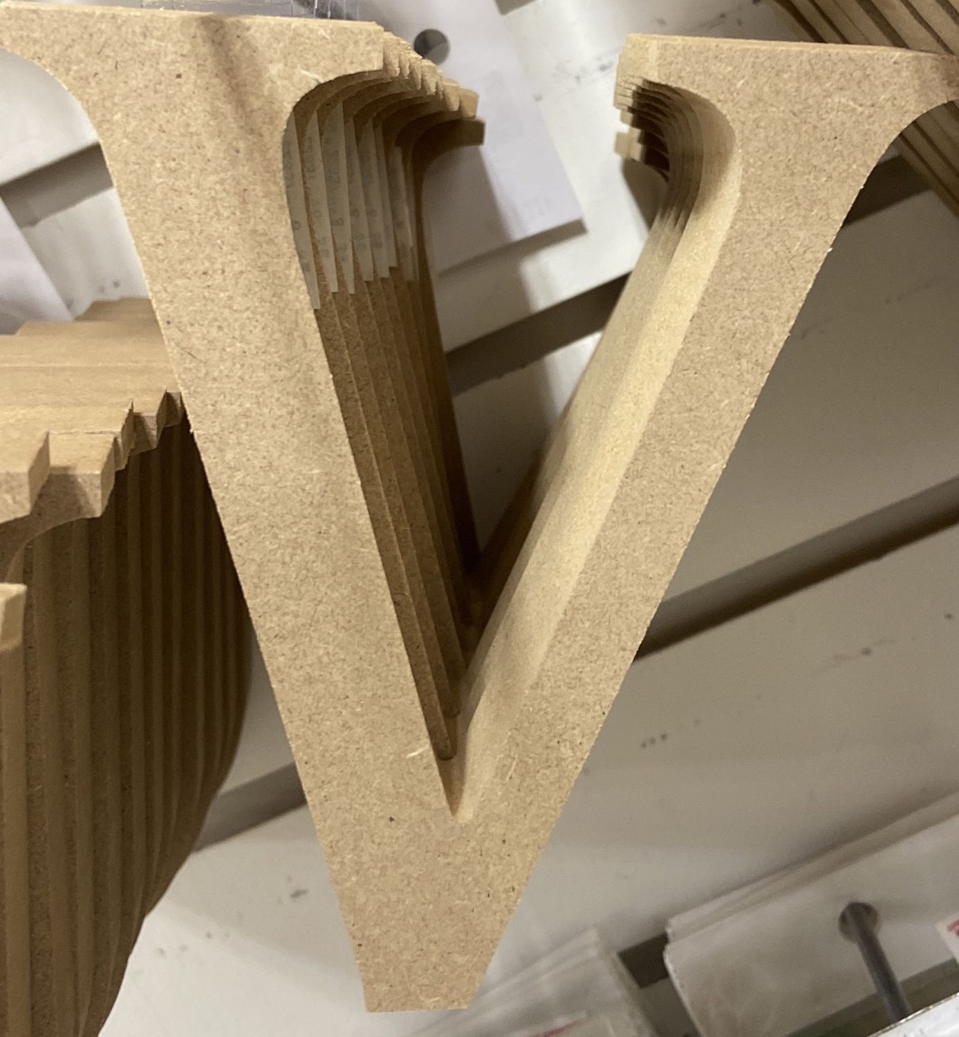 MultiCraft: Pressboard Letters - V
