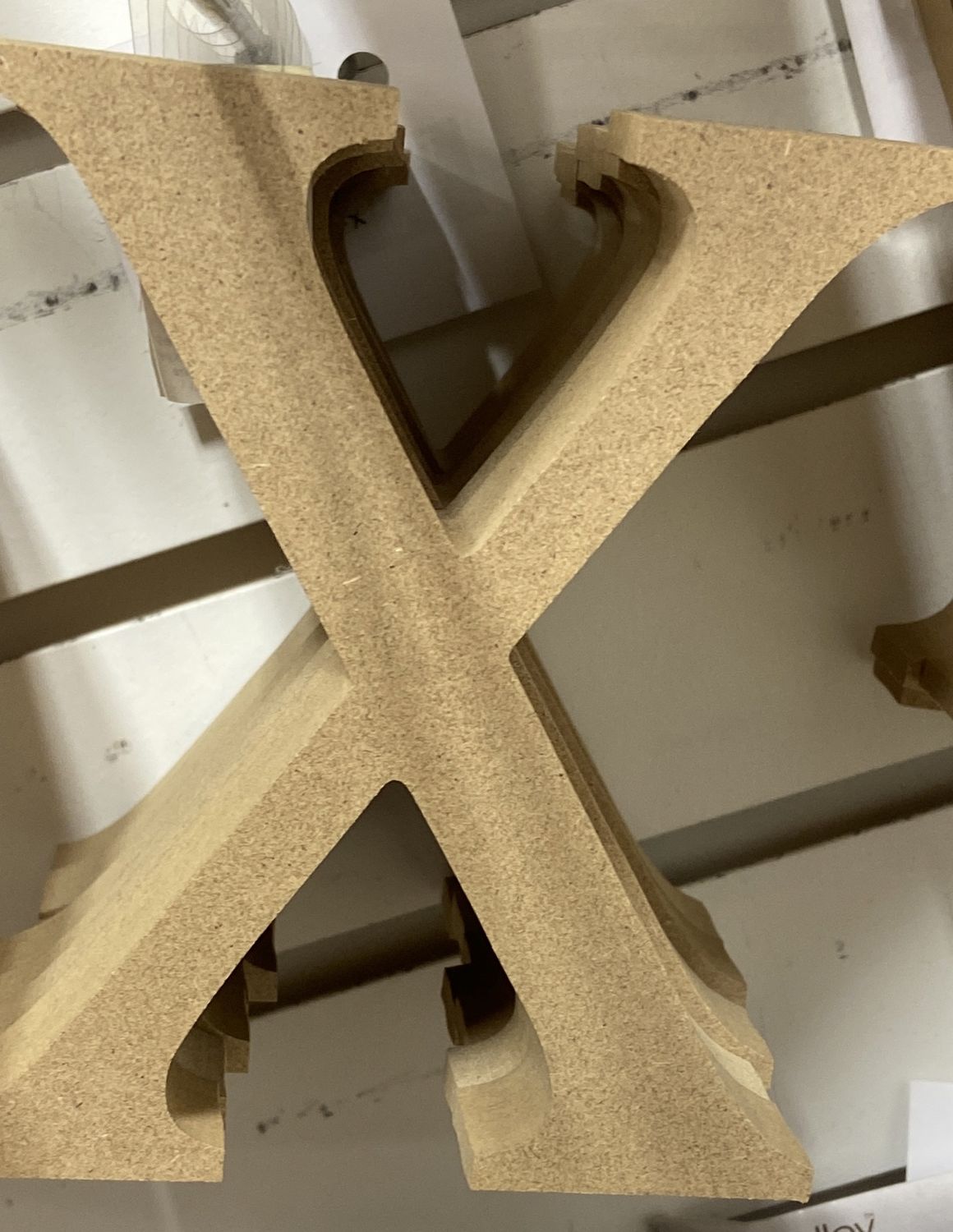 MultiCraft: Pressboard Letters - X