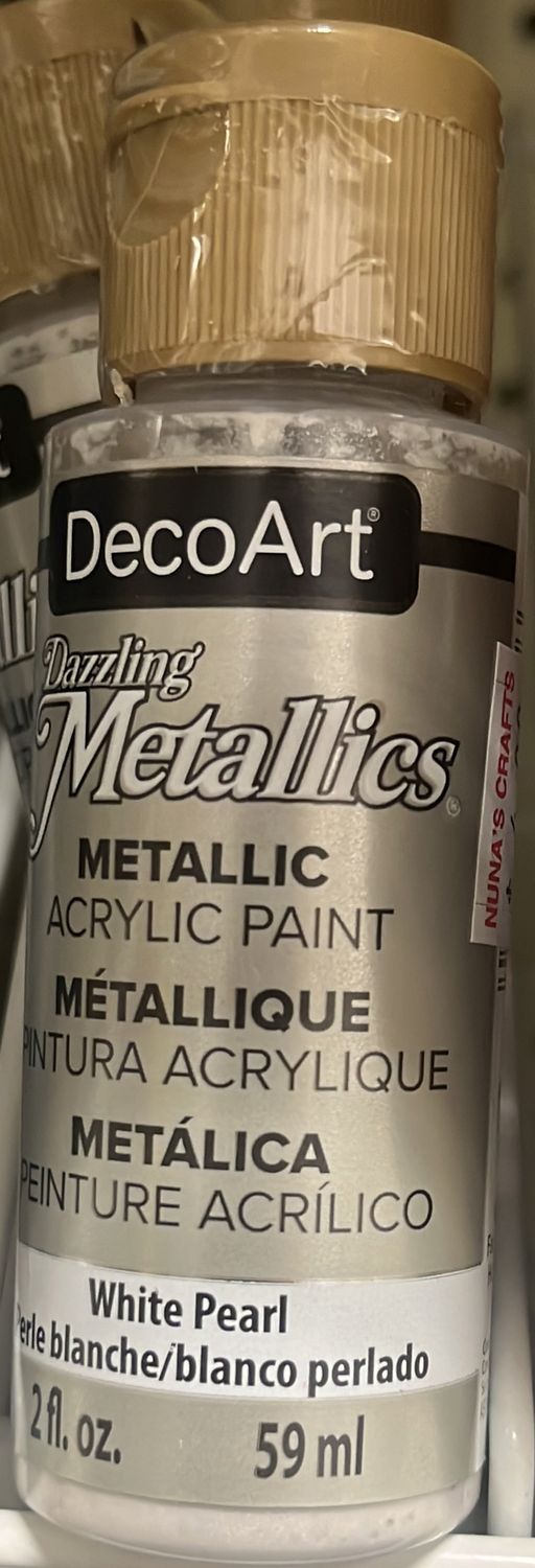 Dazzling Metallics: Metallic Acrylic Paint (White Pearl DA117)