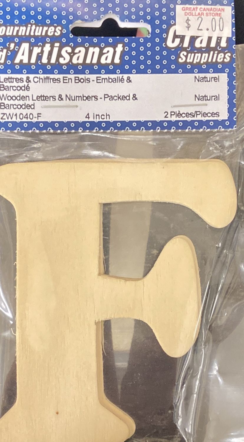 Ugarit: Wooden Letters “F”