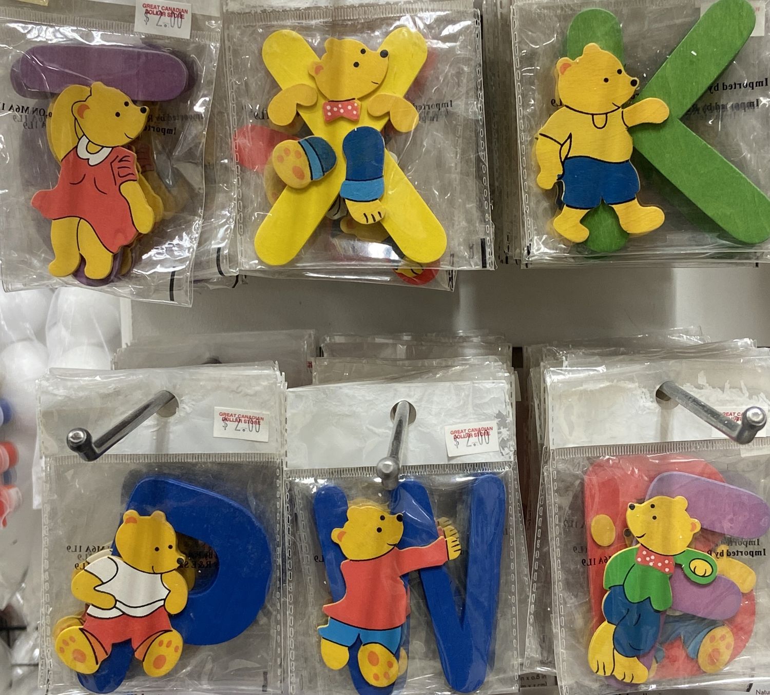 Letters with Bear: Asst. Letters &amp; Colors