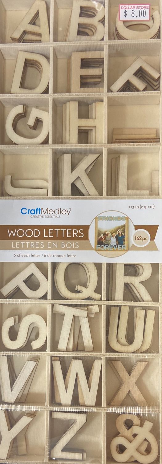CraftMedley: Wood Letters 1.13&quot;