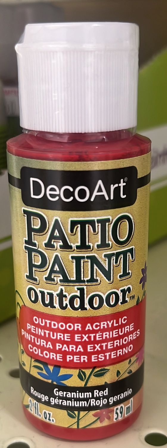 Patio Paint Outdoor Acrylic (Geranium Red DCP07)