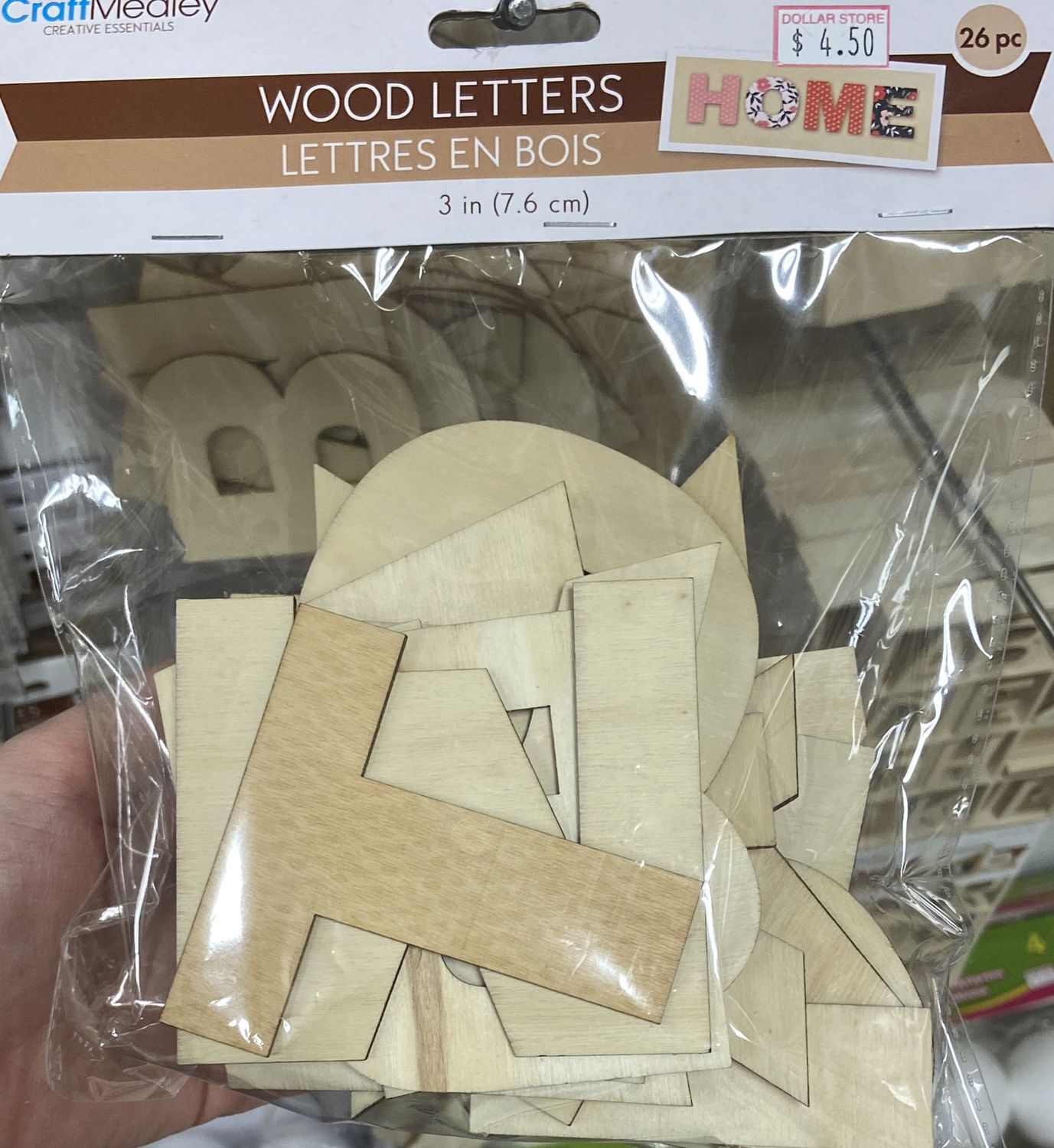 CraftMedley: 3&quot; Wood Letters - Block