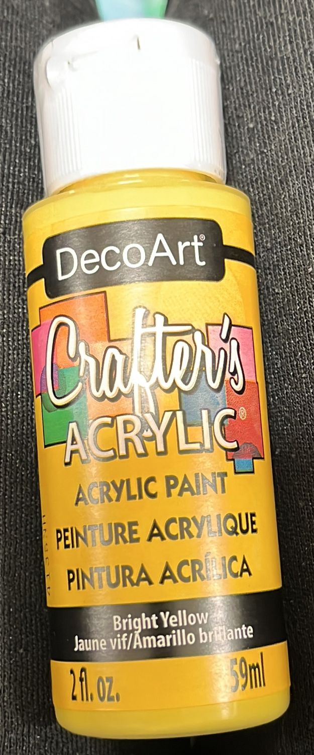 Crafter&#39;s Acrylic: Acrylic Paint (Bright Yellow DCA49)