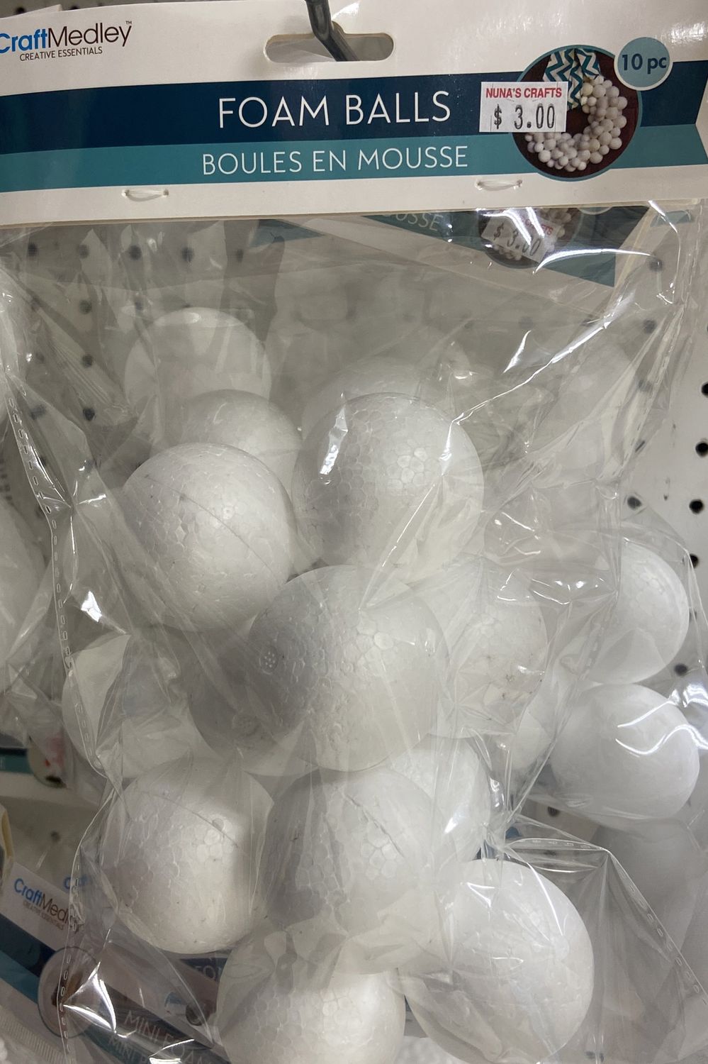 CraftMedley: 10x Foam Balls