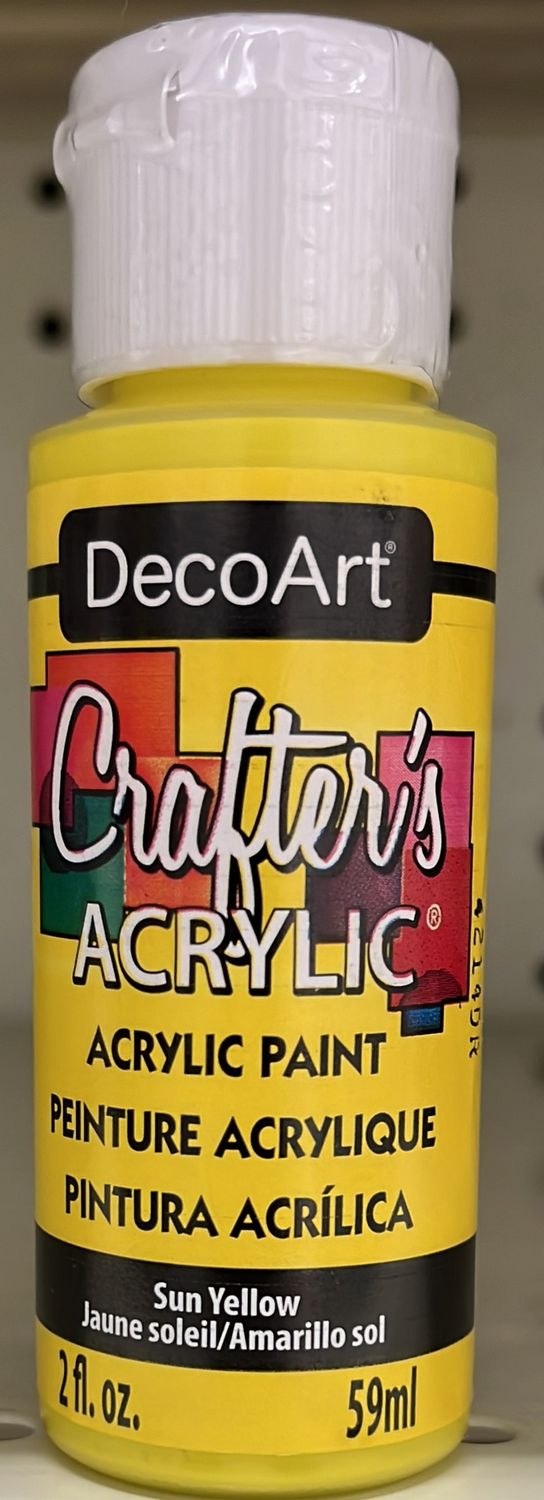 Crafter&#39;s Acrylic: Acrylic Paint ( Sun Yellow DCA113)