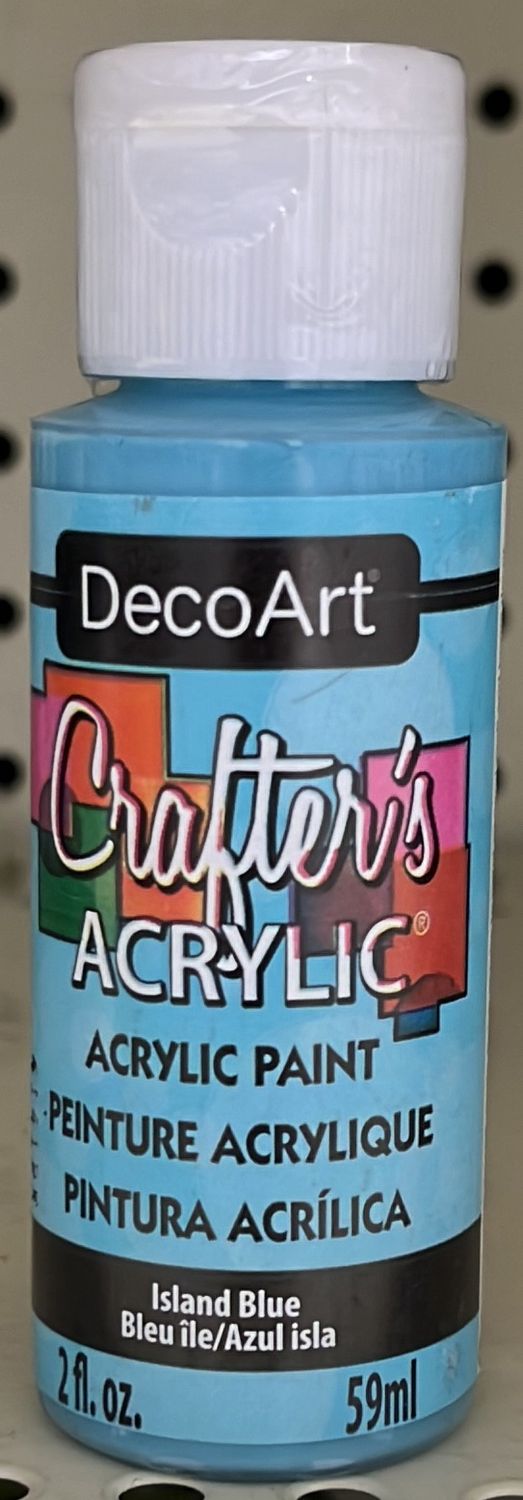 Crafter&#39;s Acrylic: Acrylic Paint (Island Blue DCA123)