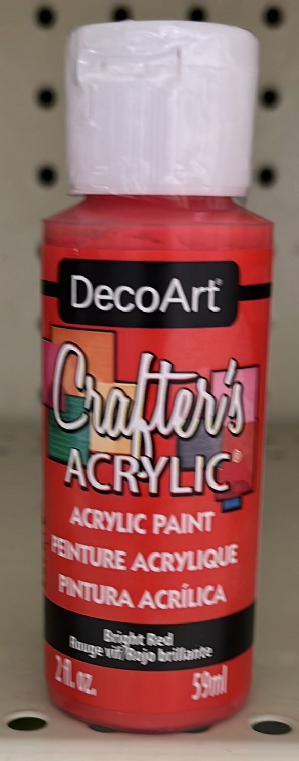 Crafter&#39;s Acrylic: Acrylic Paint (Bright Red DCA22)