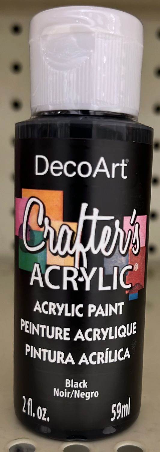 2oz Black Acrylic Paint