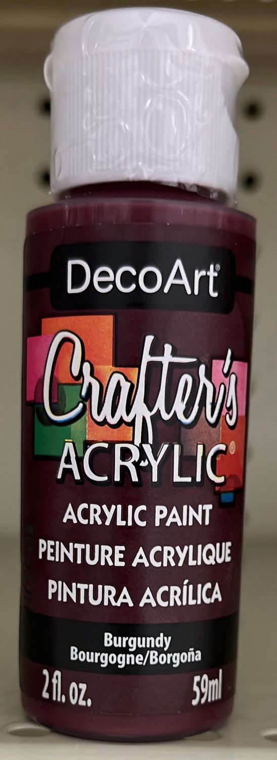Crafter&#39;s Acrylic: Acrylic Paint (Burgundy DCA23)
