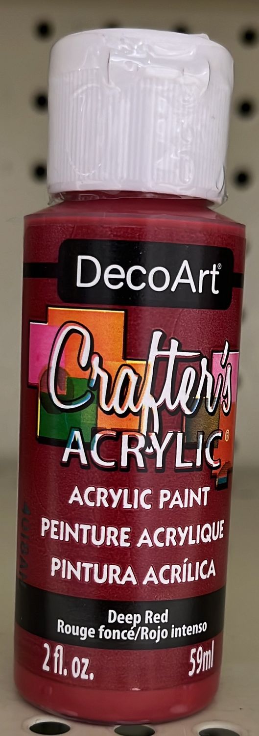 Crafter&#39;s Acrylic: Acrylic Paint (Deep Red DCA21)