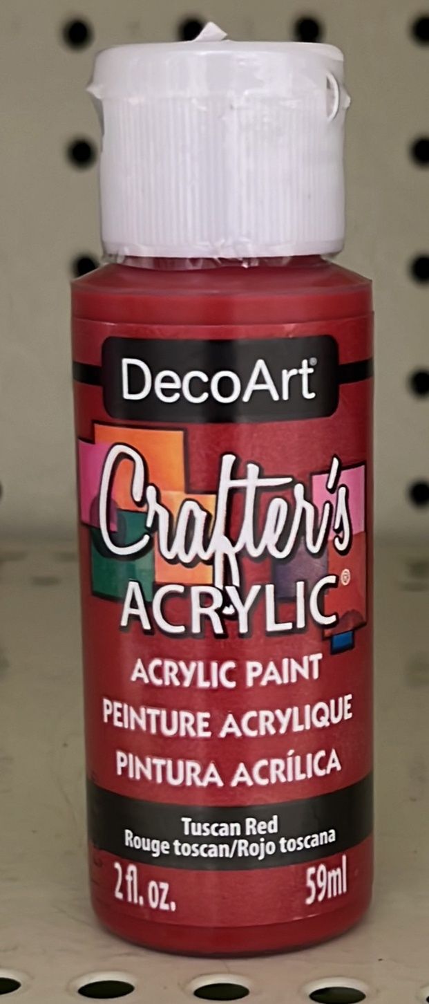 Crafter&#39;s Acrylic: Acrylic Paint (Tuscan Red DCA126)