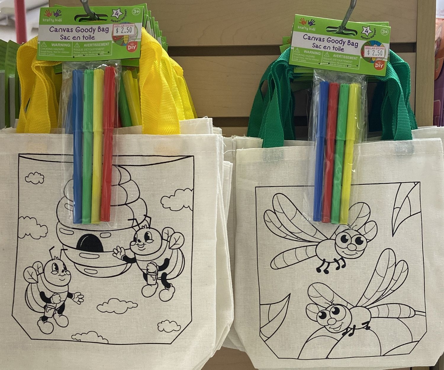Kids Kraft: Canvas Goody Bag - Flying Friends - Asst. Prints