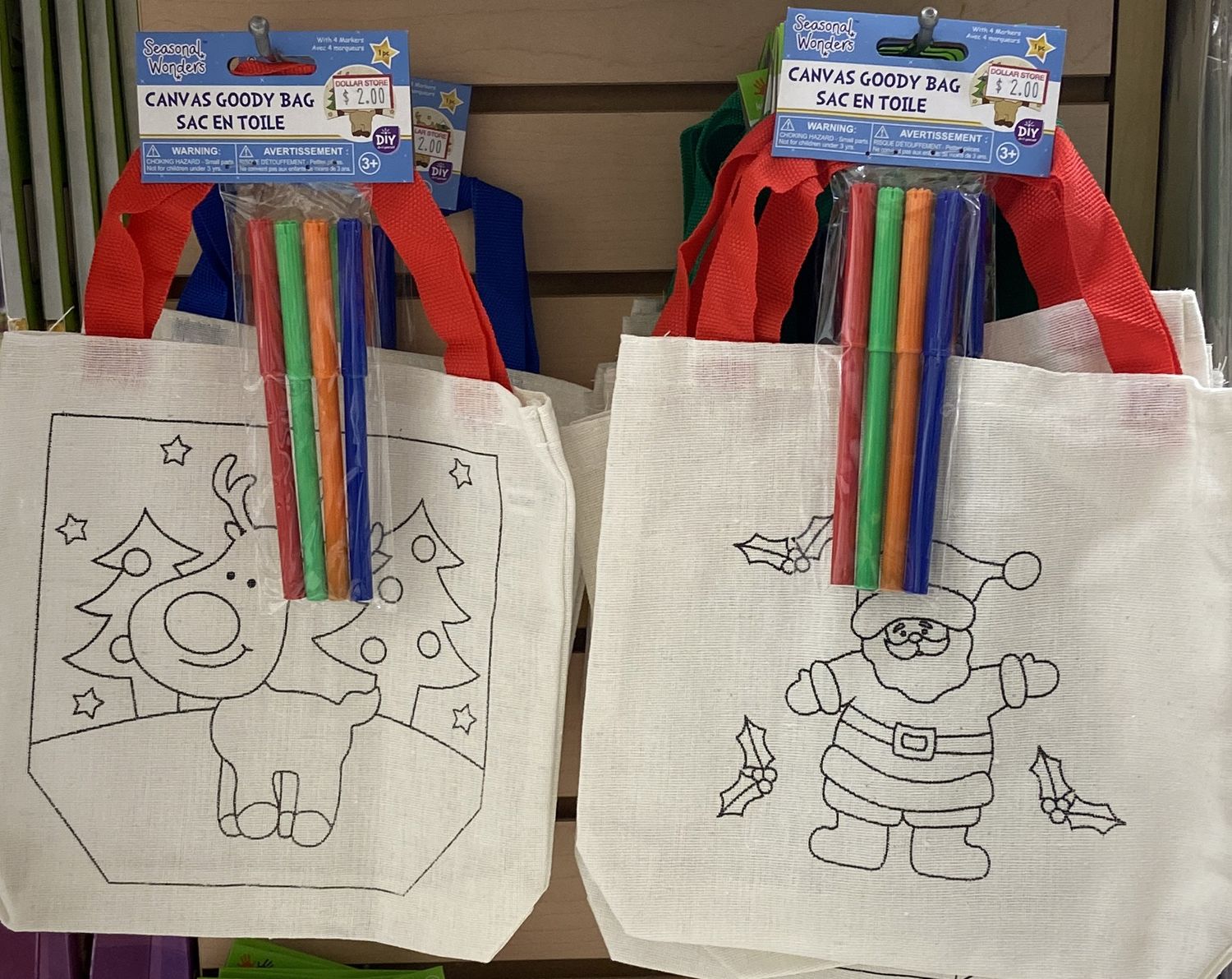 Canvas Goody Bag : “Seasonal Wonders” Asst. Prints