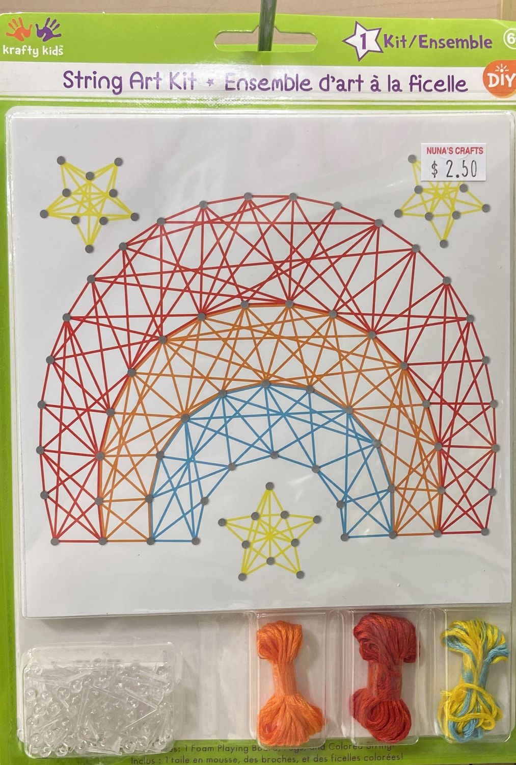 Krafty Kids: Rainbow String Art Kit