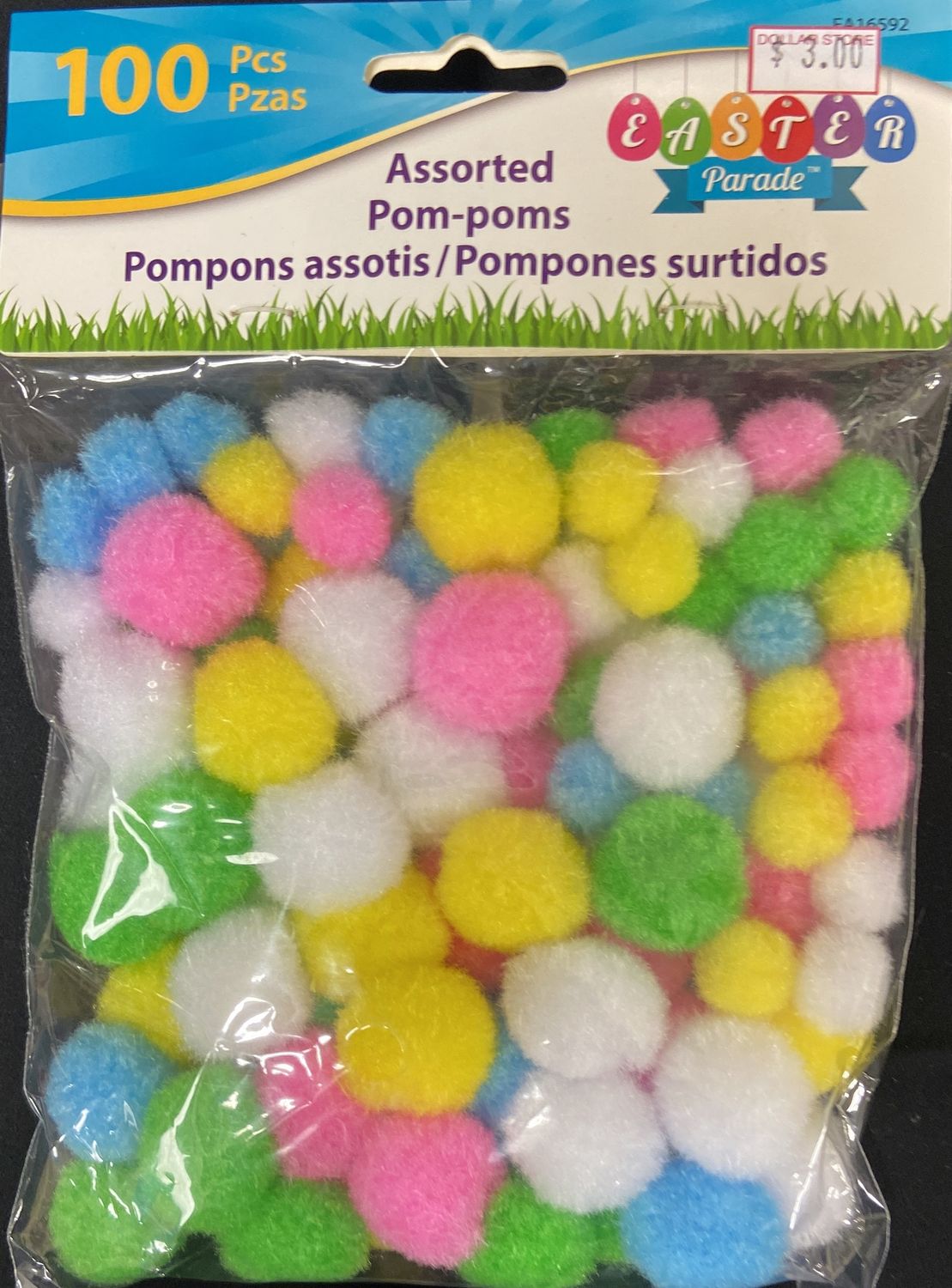 Link: Easter Assorted Sized Pom-Poms x100pcs 