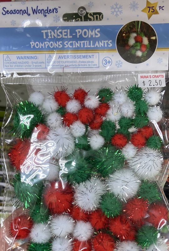 Seasonal Wonders: Tinsel-Poms 750pcs