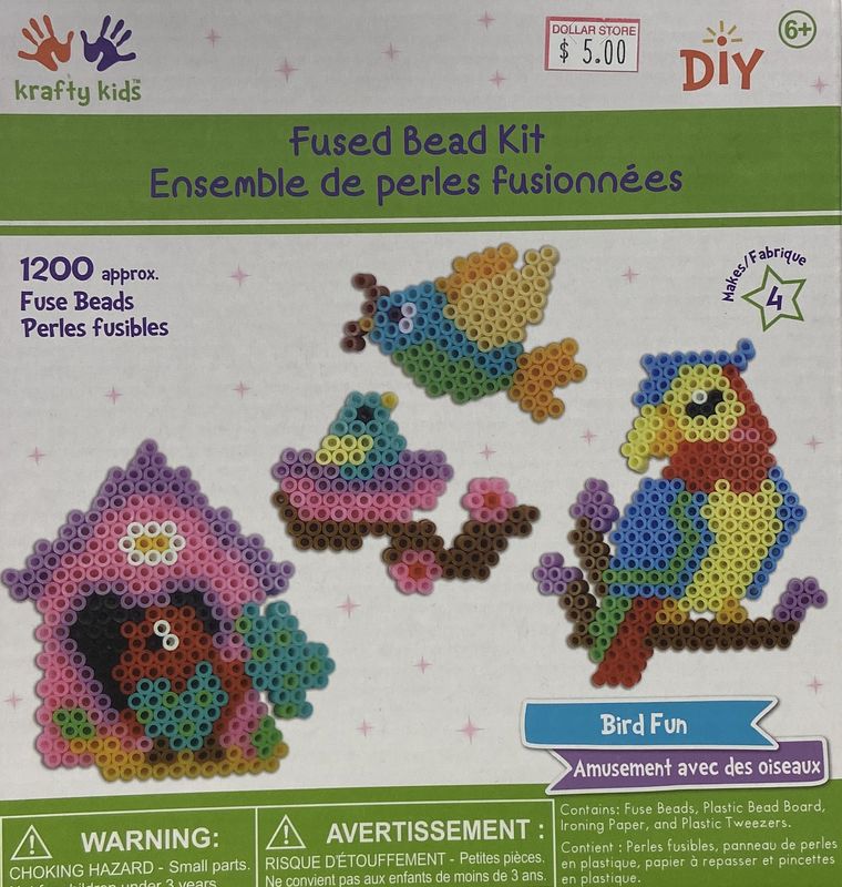 Krafty Kids: Bird Fun - Fused Bead Kit