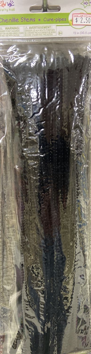 Krafty Kids: Black Chenille Stems