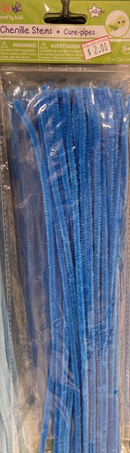 Krafty Kids: Royal Blue Chenille Stems