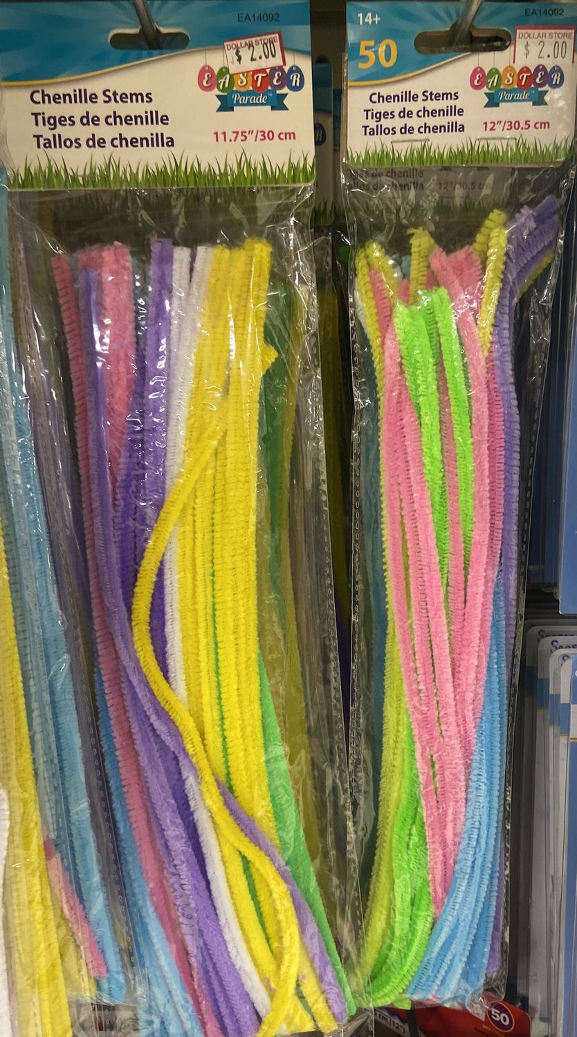 Easter Asst. Color Chenille Stems