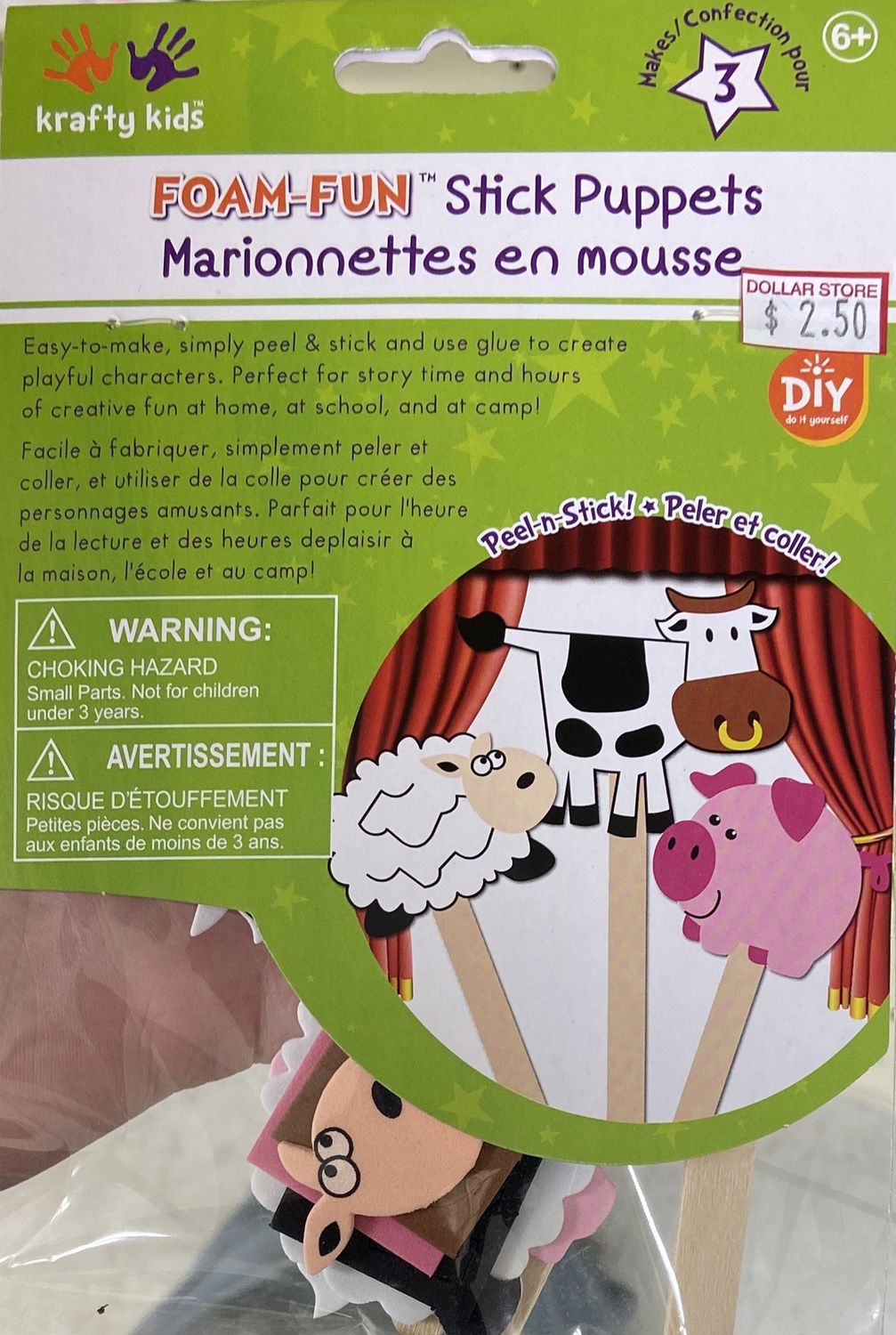 MultiCraft: Barnyard Pals Foam-Fun Stick Puppets