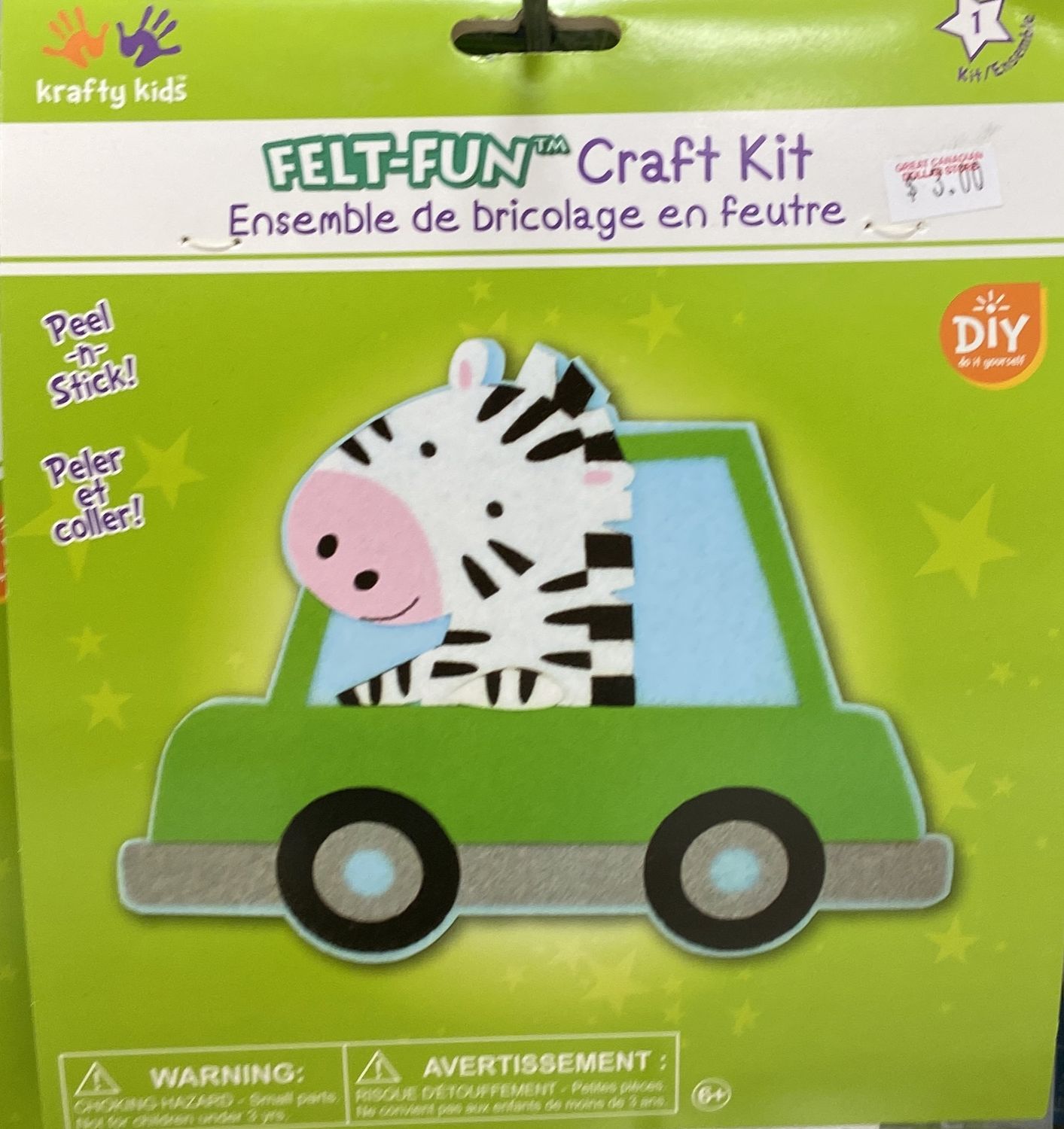 MultiCraft: Zebra Felt-Fun Craft Kit