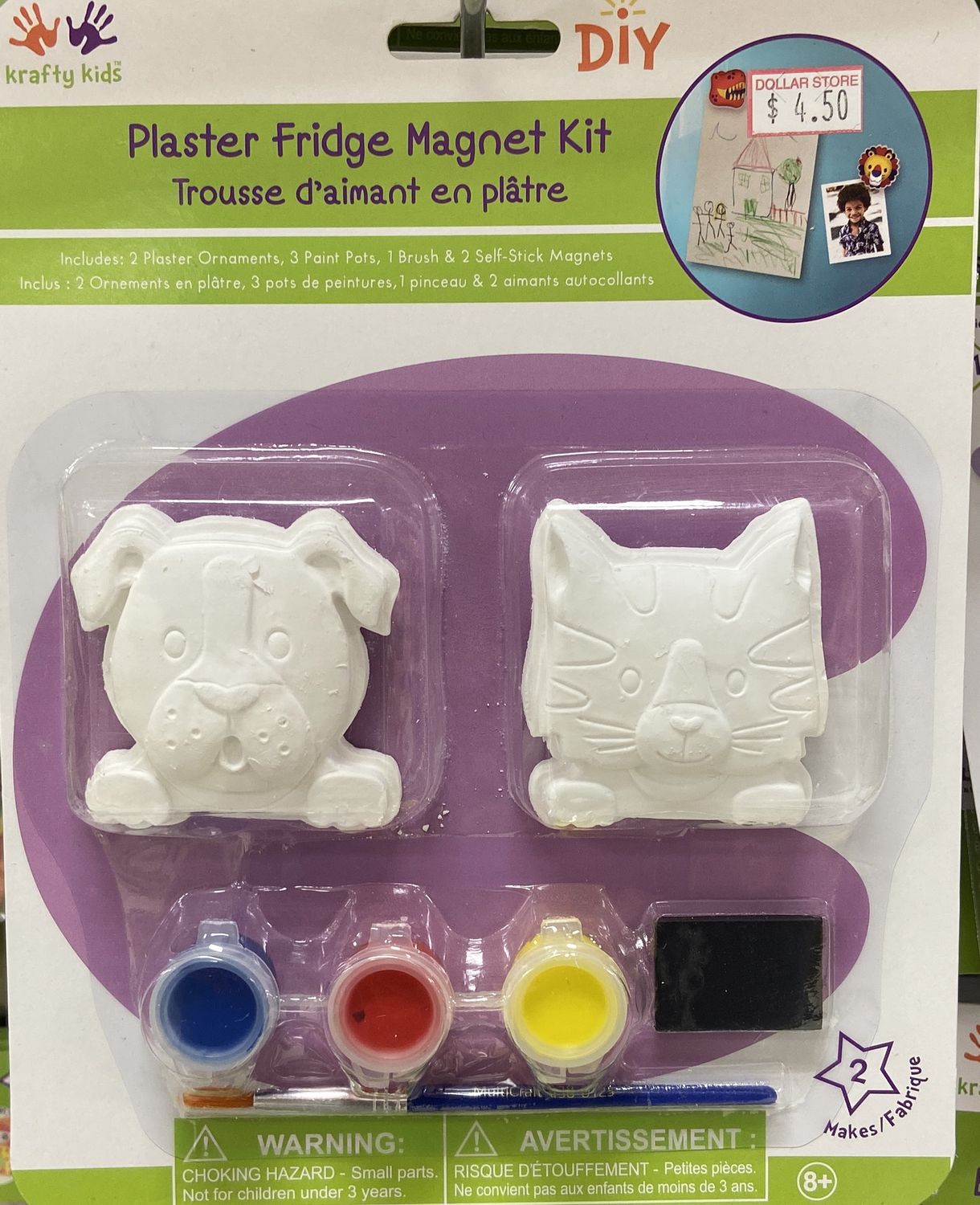 MultiCraft: “Pets” Plaster Fridge Magnet Kit