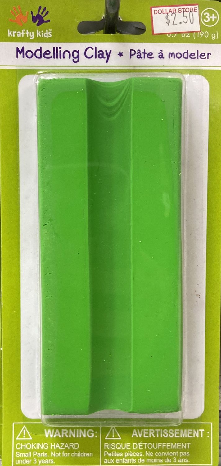 Krafty Kids: Lime Green Modelling Clay 6.7oz