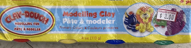 Clay-Dough: Modelling Clay Primary Colors x4