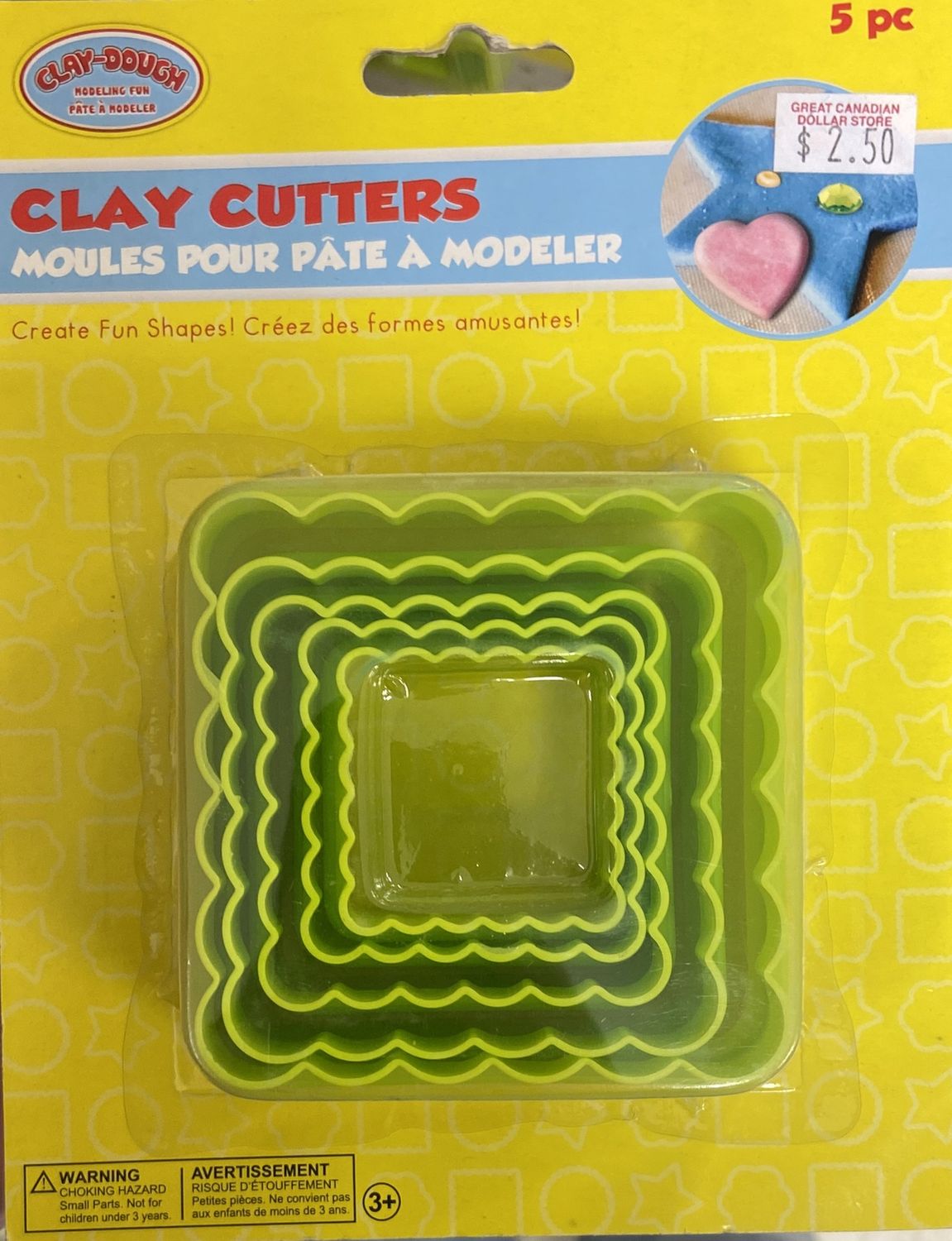 Clay-Dough: Square Clay Cutters