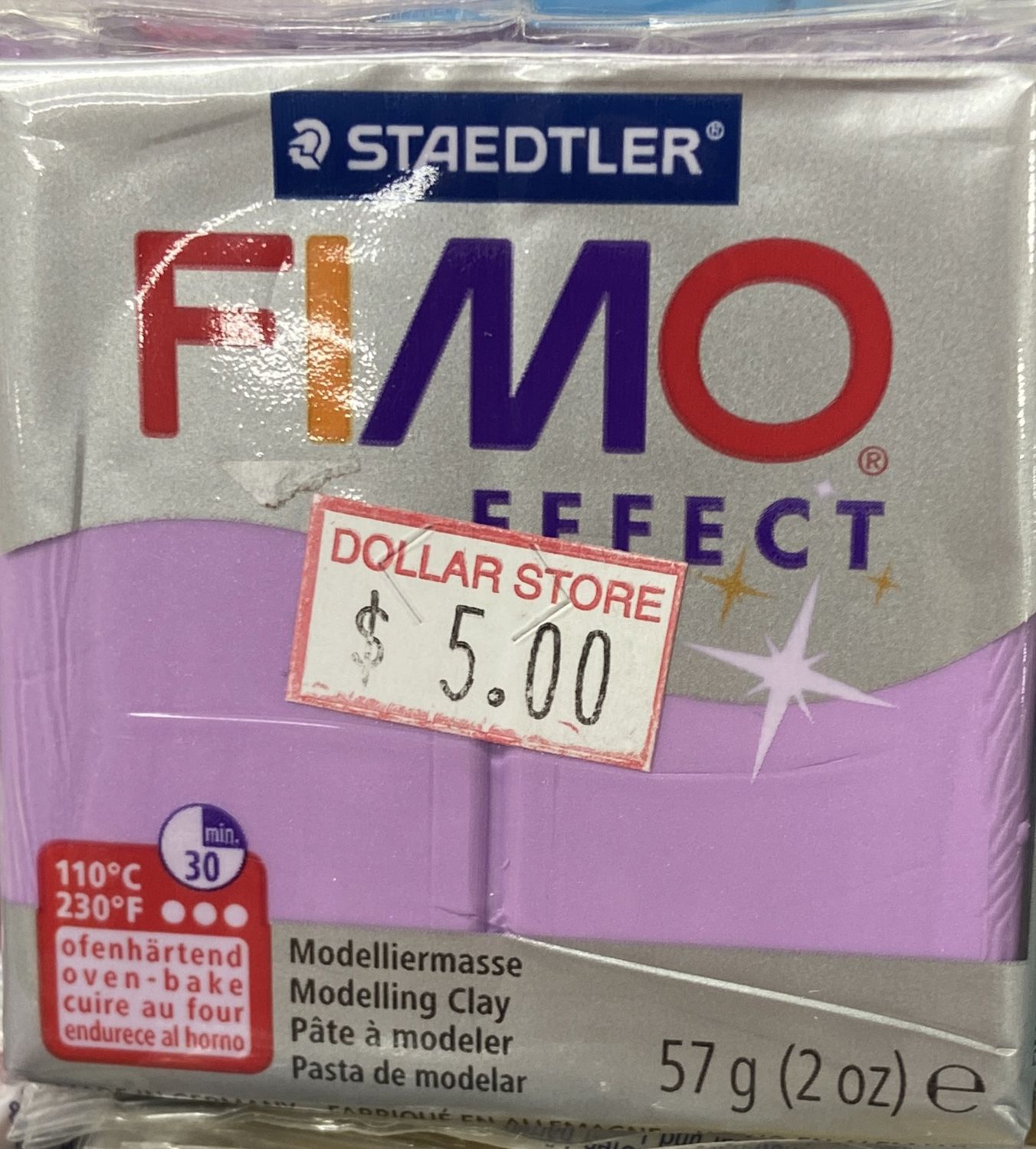 FIMO Effect: Pearl Lilac #607 Modelling Clay