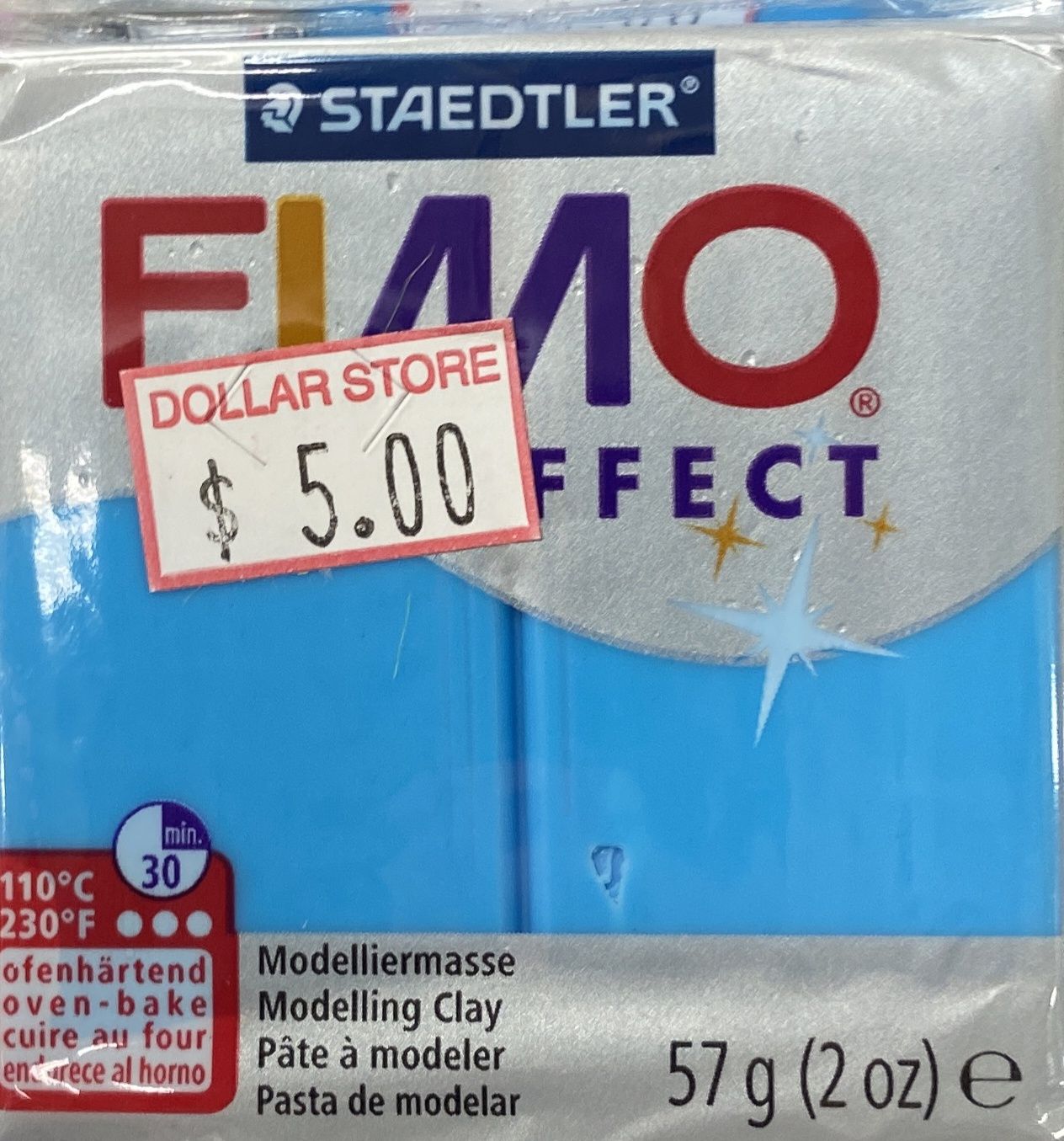 FIMO Effect: Translucent Blue #374 Modelling Clay