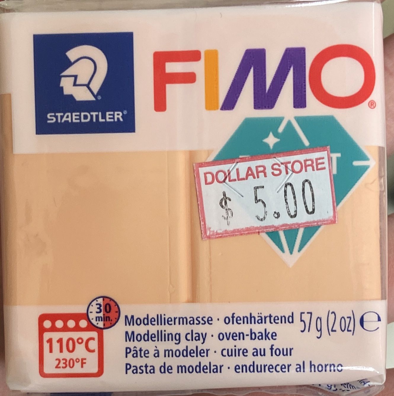 FIMO Effect: Peach #405 Modelling Clay