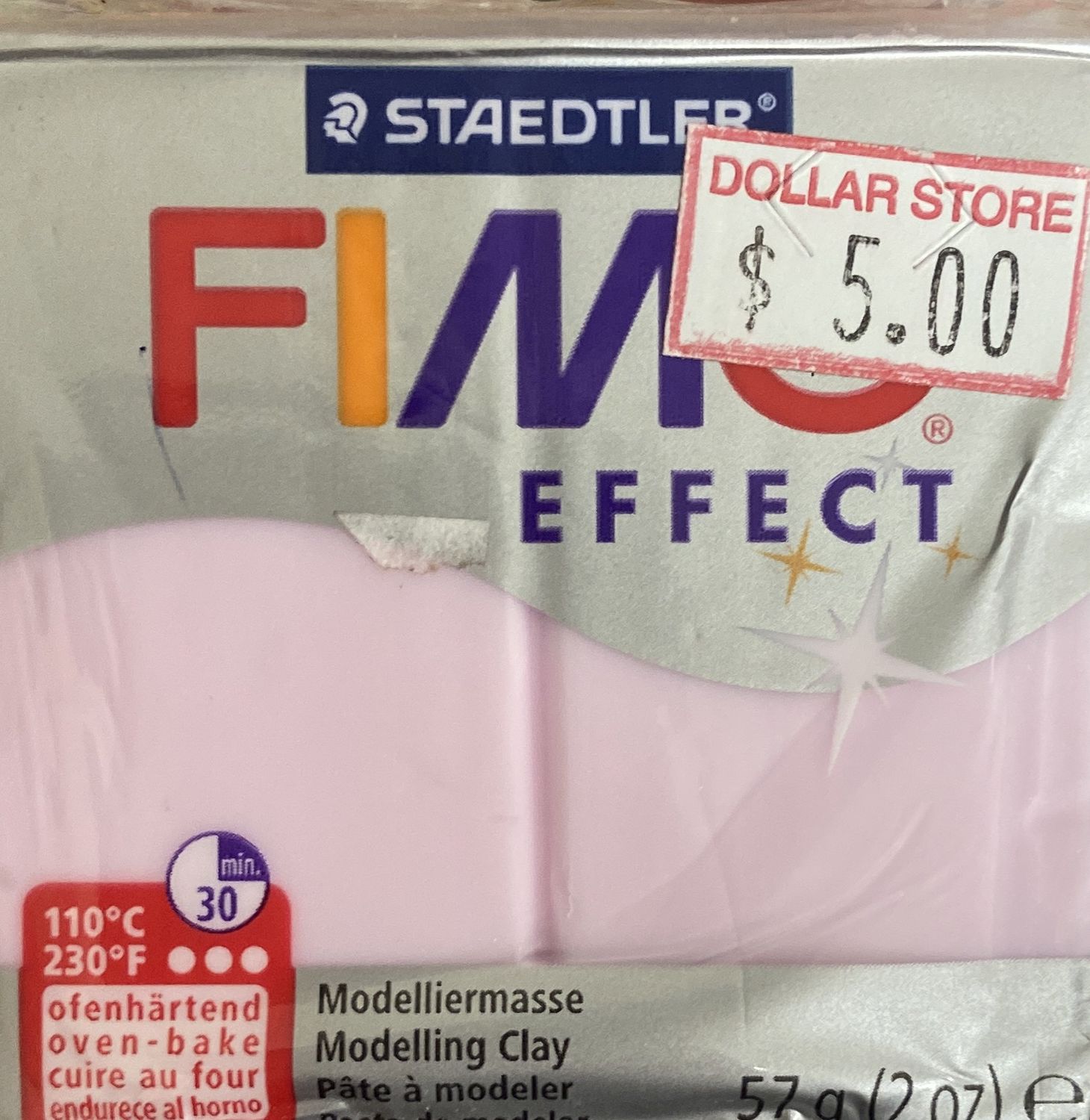 FIMO Effect: Rose Quartz #206 Modelling Clay
