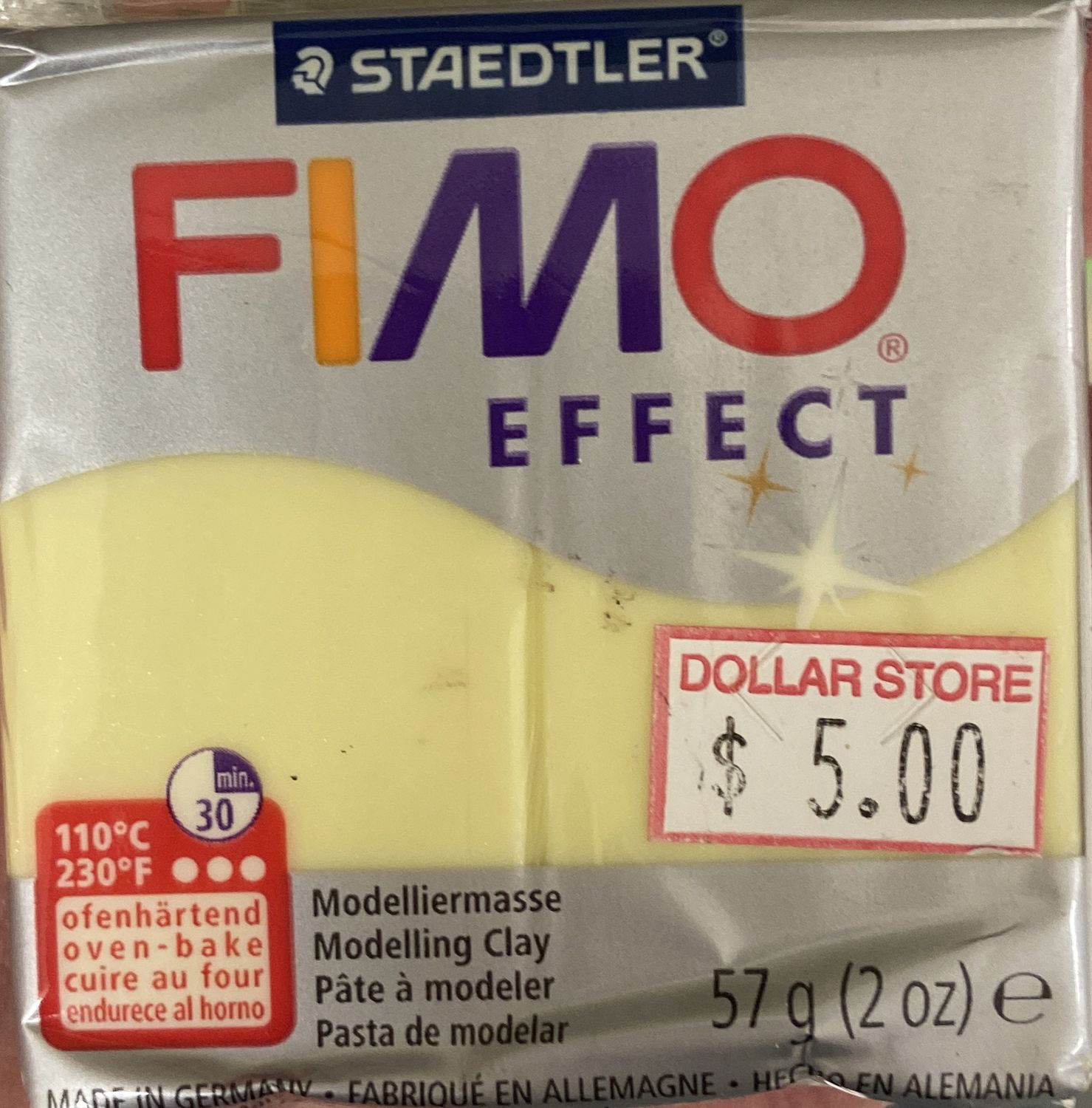 FIMO Effect: 8020 Glitter Quartz #106 Modelling Clay