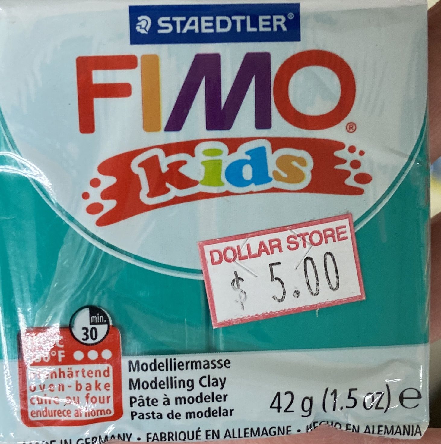 FIMO Kids: Green #5 Modelling Clay