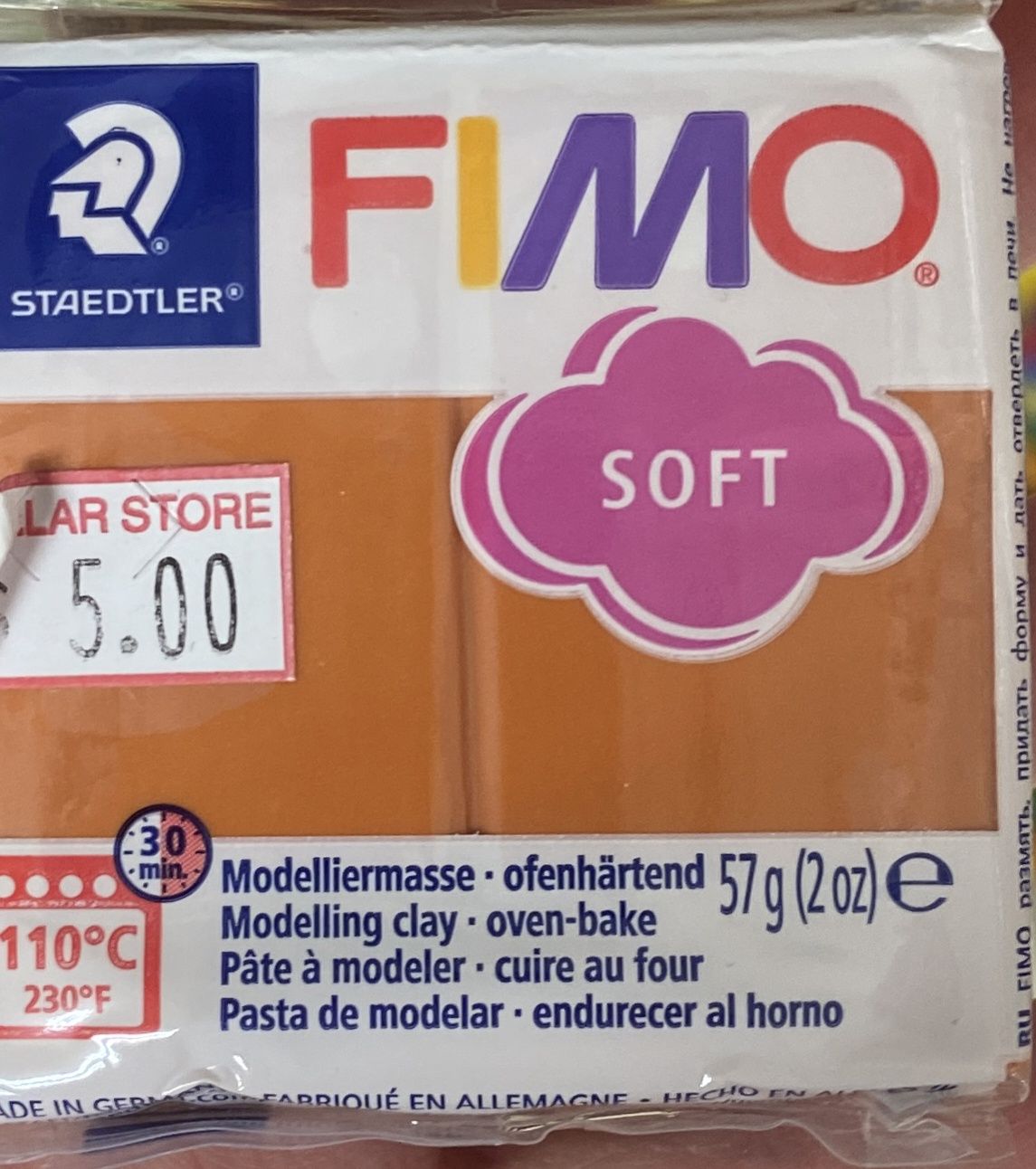 FIMO Soft: Cognac #76 Modelling Clay
