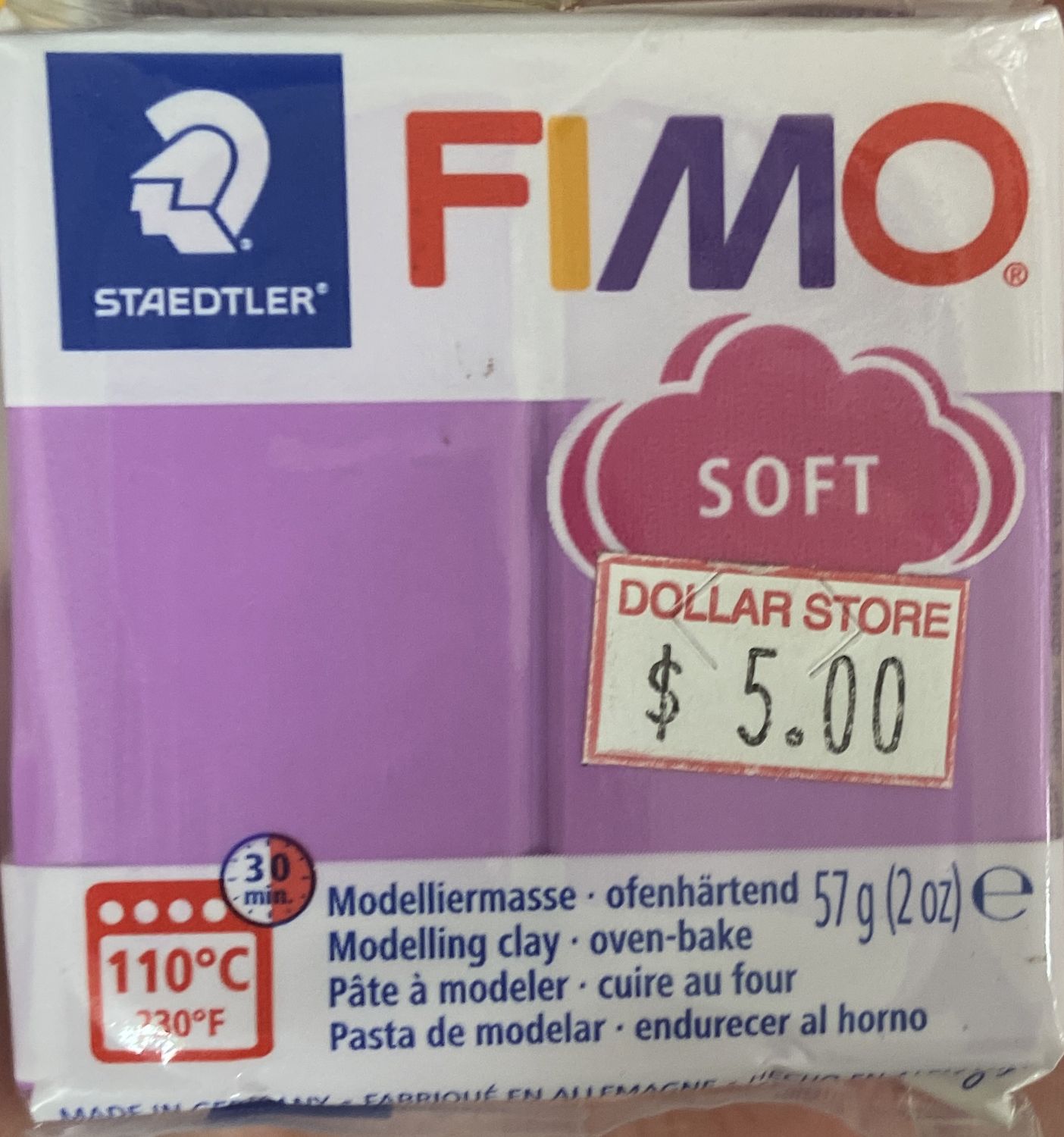 FIMO Soft: Lavender #62 Modelling Clay