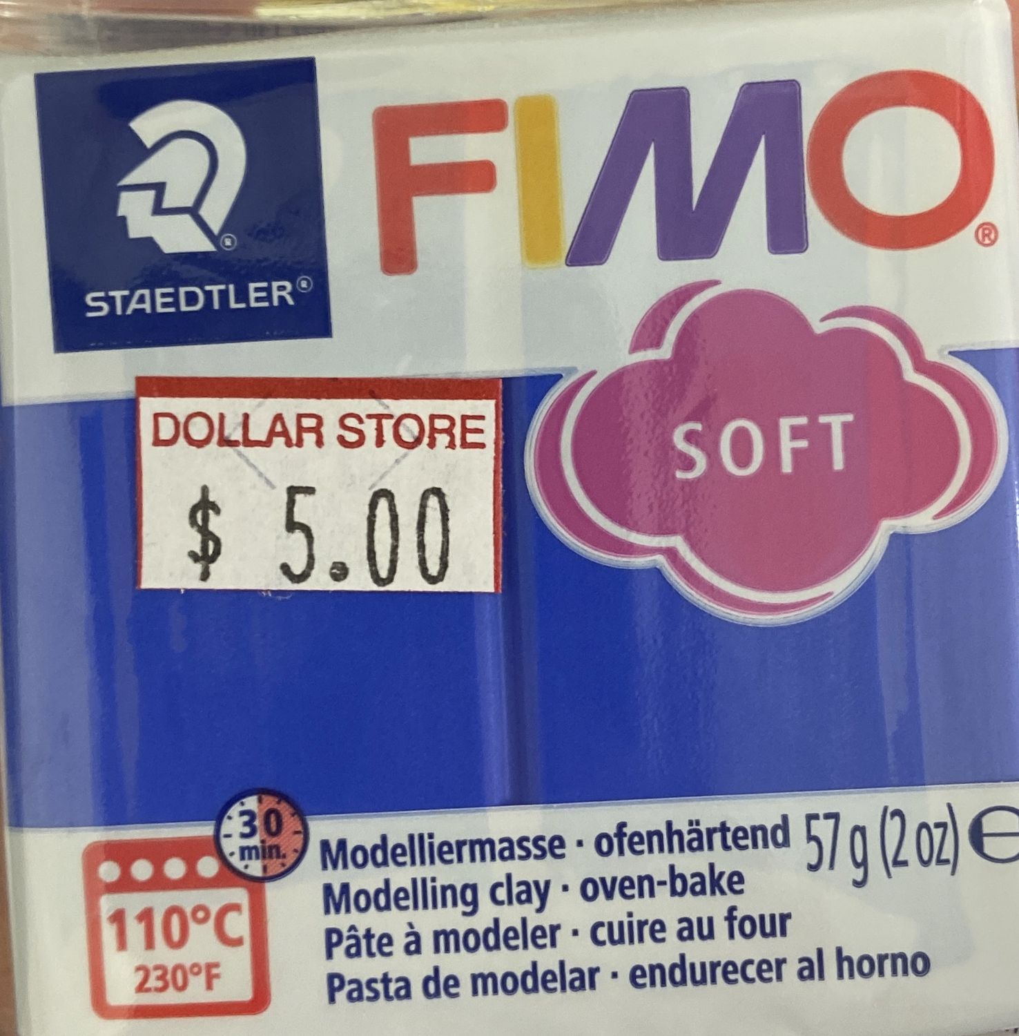 FIMO Soft: Brilliant Blue #33 Modelling Clay