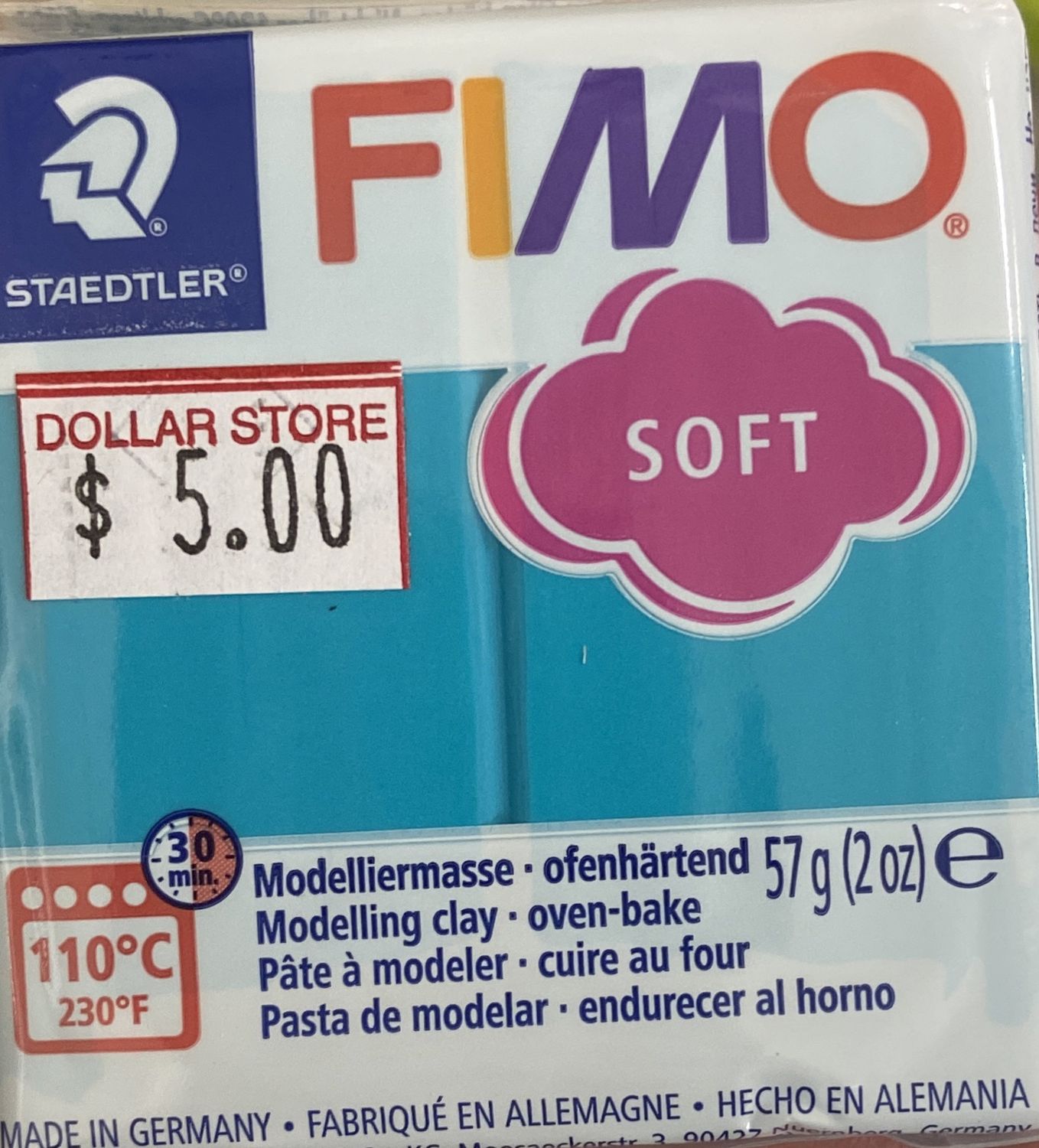 FIMO Soft: Peppermint #39 Modelling Clay