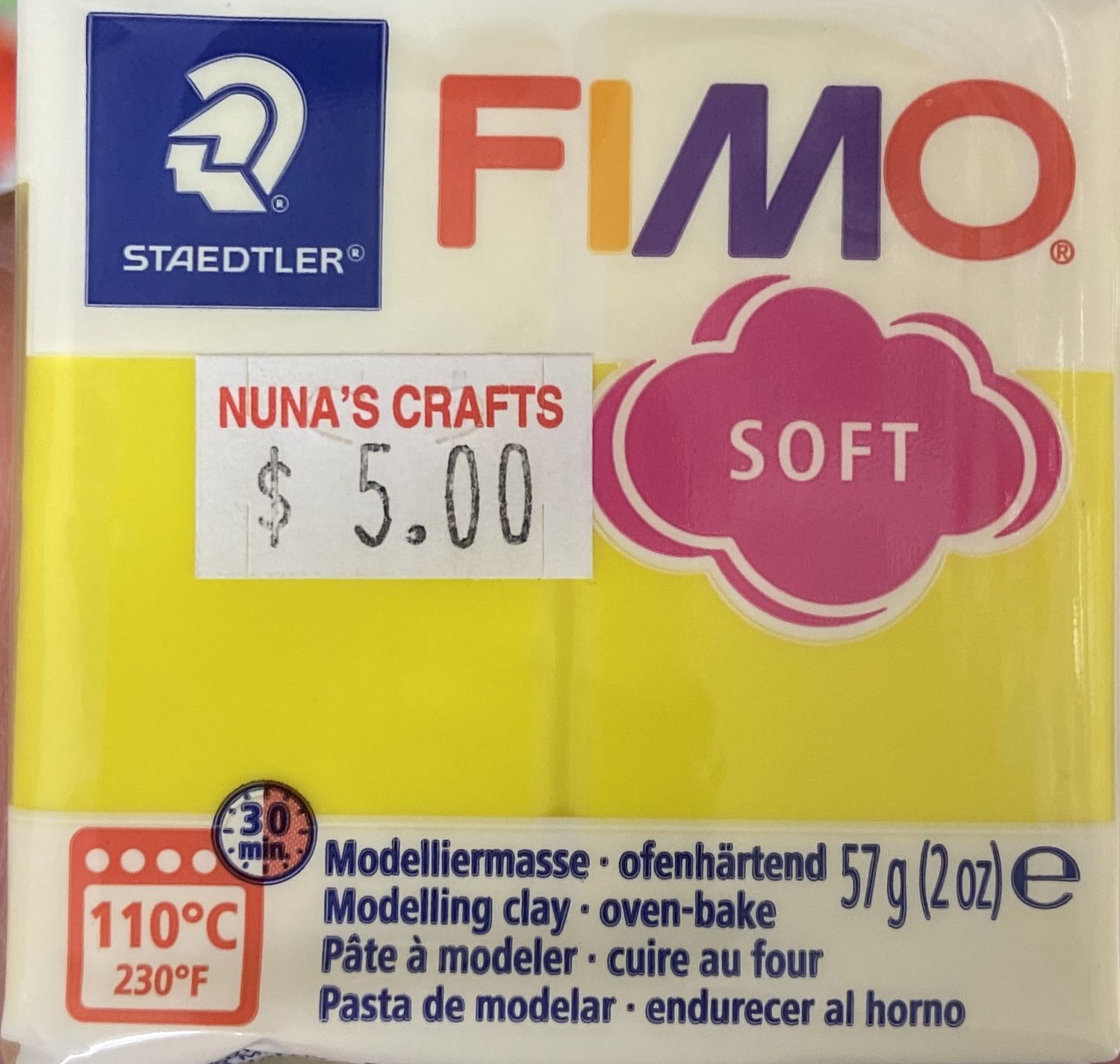 FIMO Soft: Lemon #10 Modelling Clay