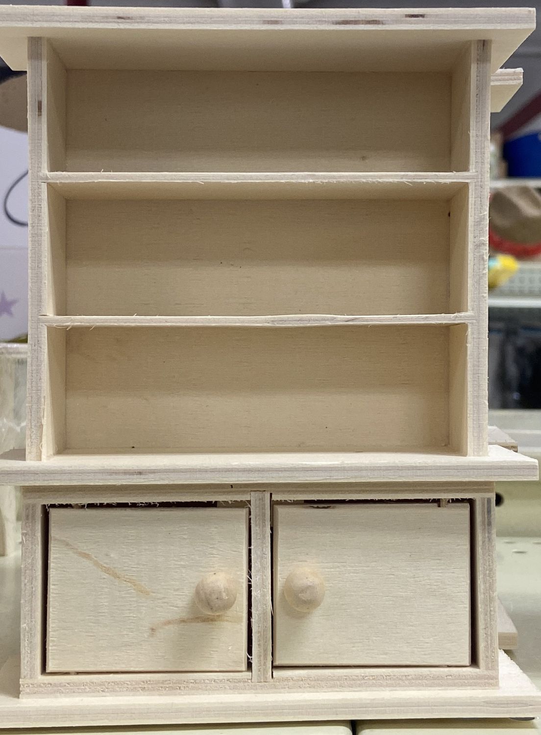 MultiCraft: Wooden Shelf with Drawer