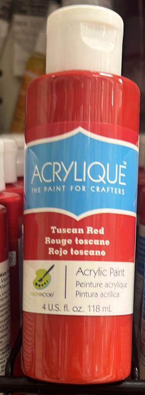 Color Factory Acrylic Paint: Tuscan Red CF200-040