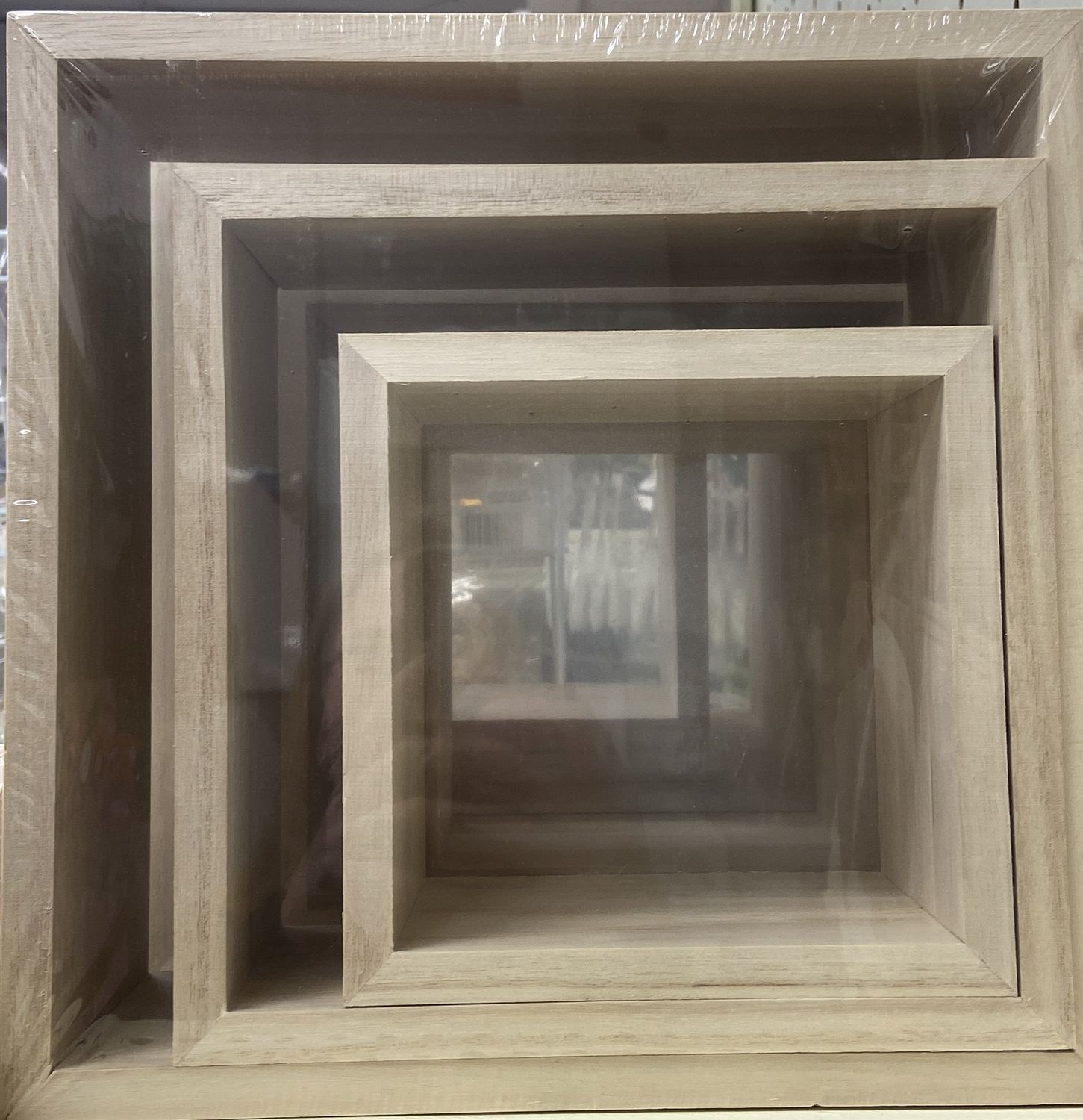 MultiCraft: Wooden Square Shelves Asst. Sizes