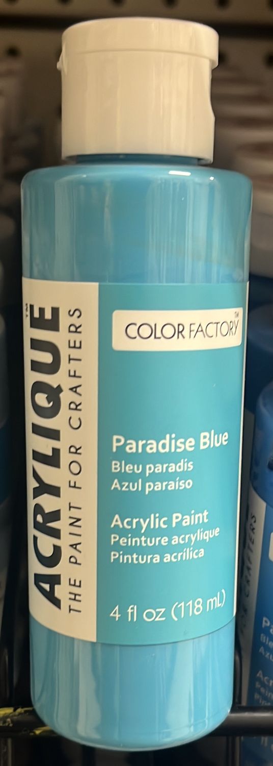 Color Factory Acrylic Paint: Paradise Blue CF200-085