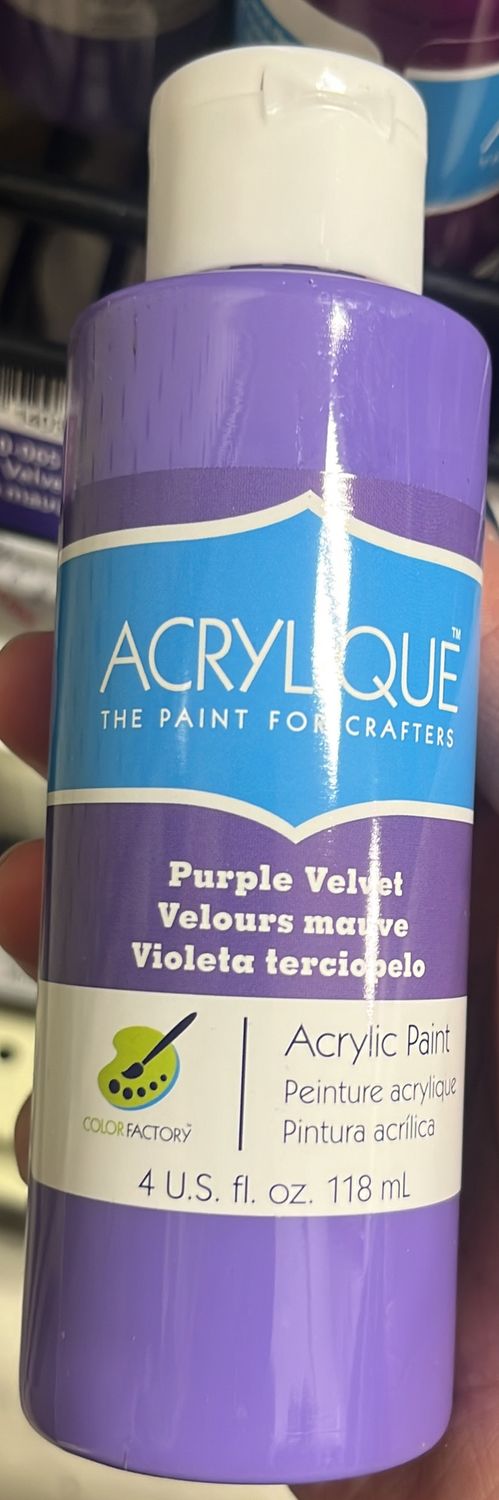 Color Factory Acrylic Paint: Purple Velvet CF200-065